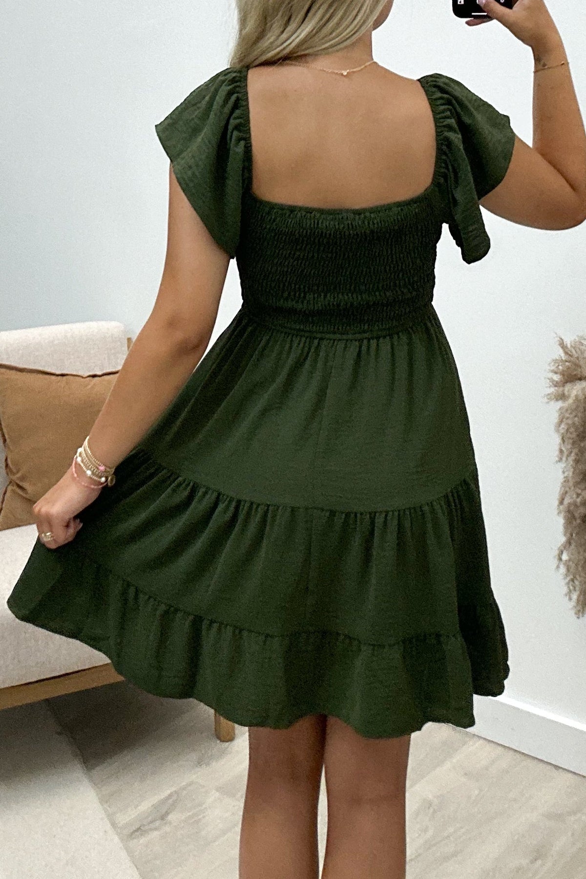 savor the occasion a line dress Argent Button Dress in Basket Weave Linen | Midnight | Women's Dresses