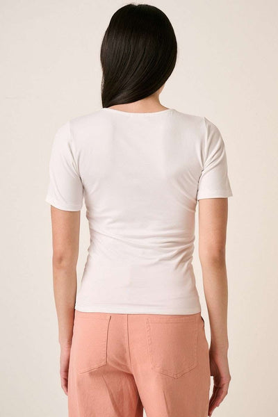 "Savoring Simplicity" Top (Off White) - Happily Ever Aften