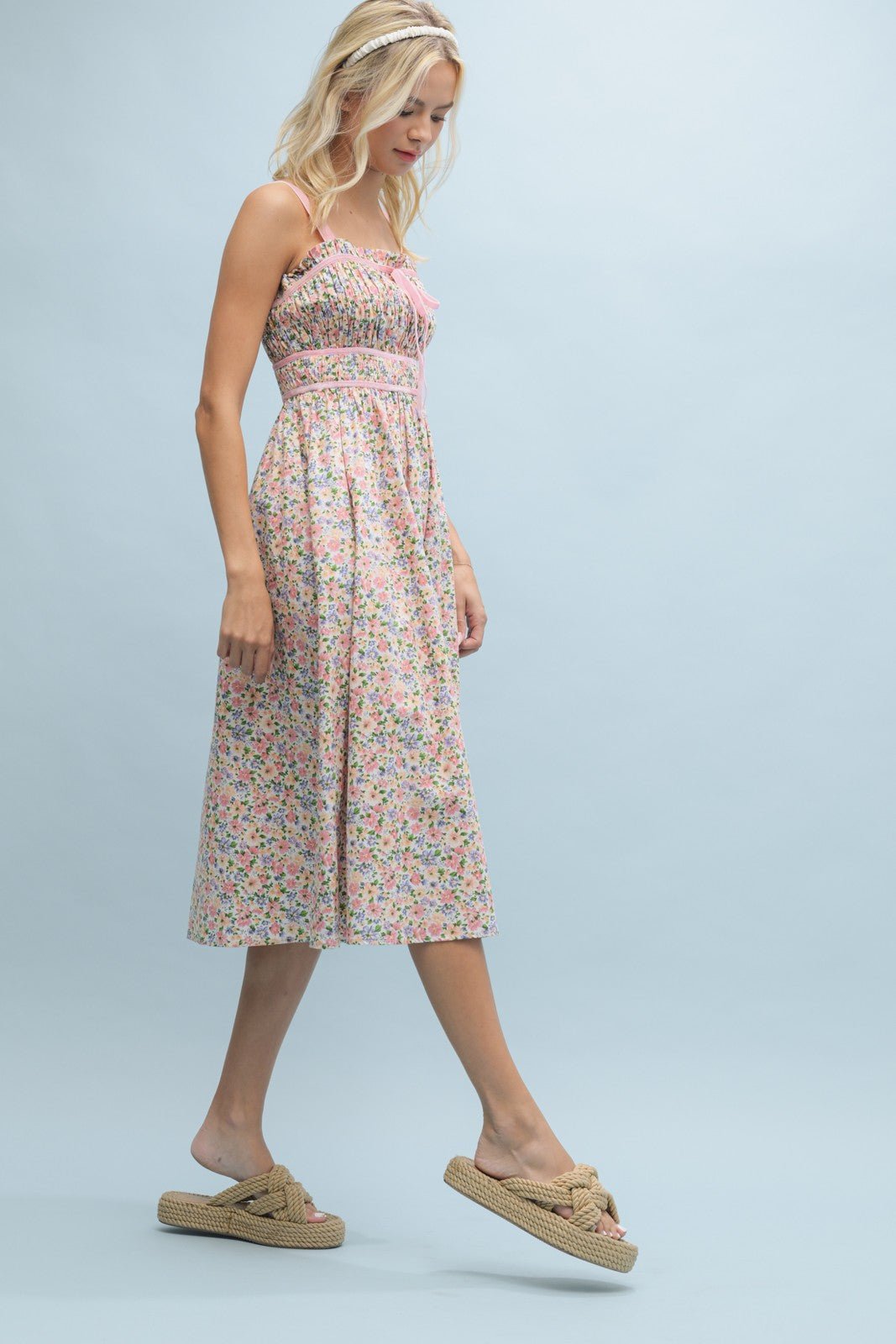 "Serene Radiance" Dress (Ivory Combo) - Happily Ever Aften