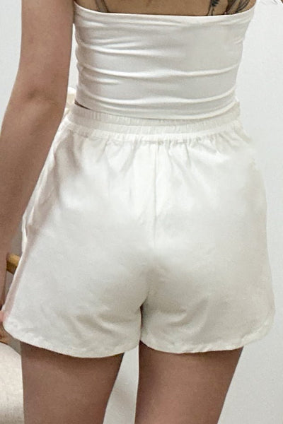 "Set On You" Skort (Off White) - Happily Ever Aften