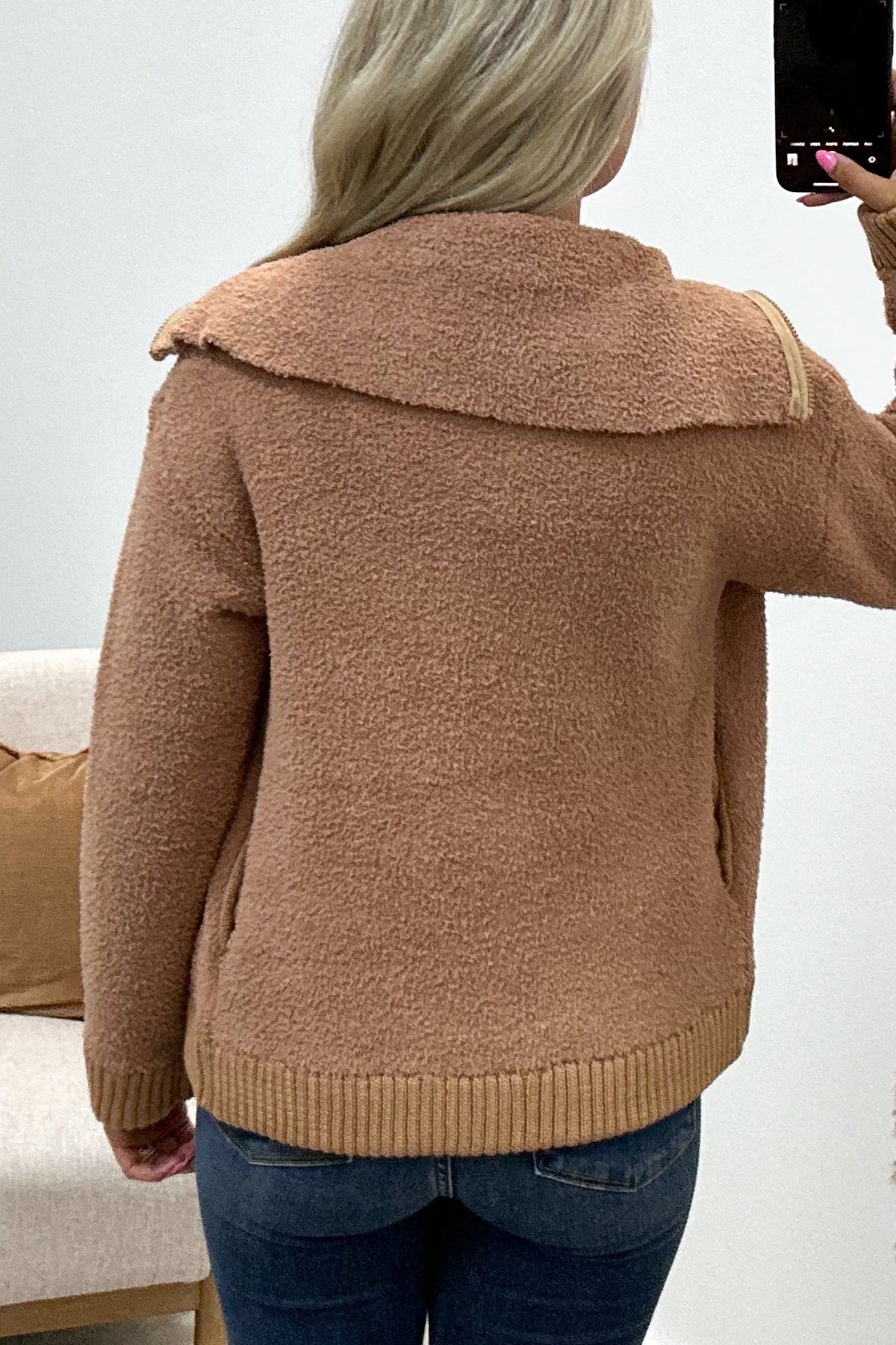 "Sherpa And Me" Jacket (Camel) - Happily Ever Aften