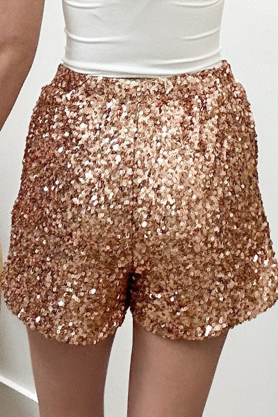 "Shining Star" Shorts (Gold) - Happily Ever Aften