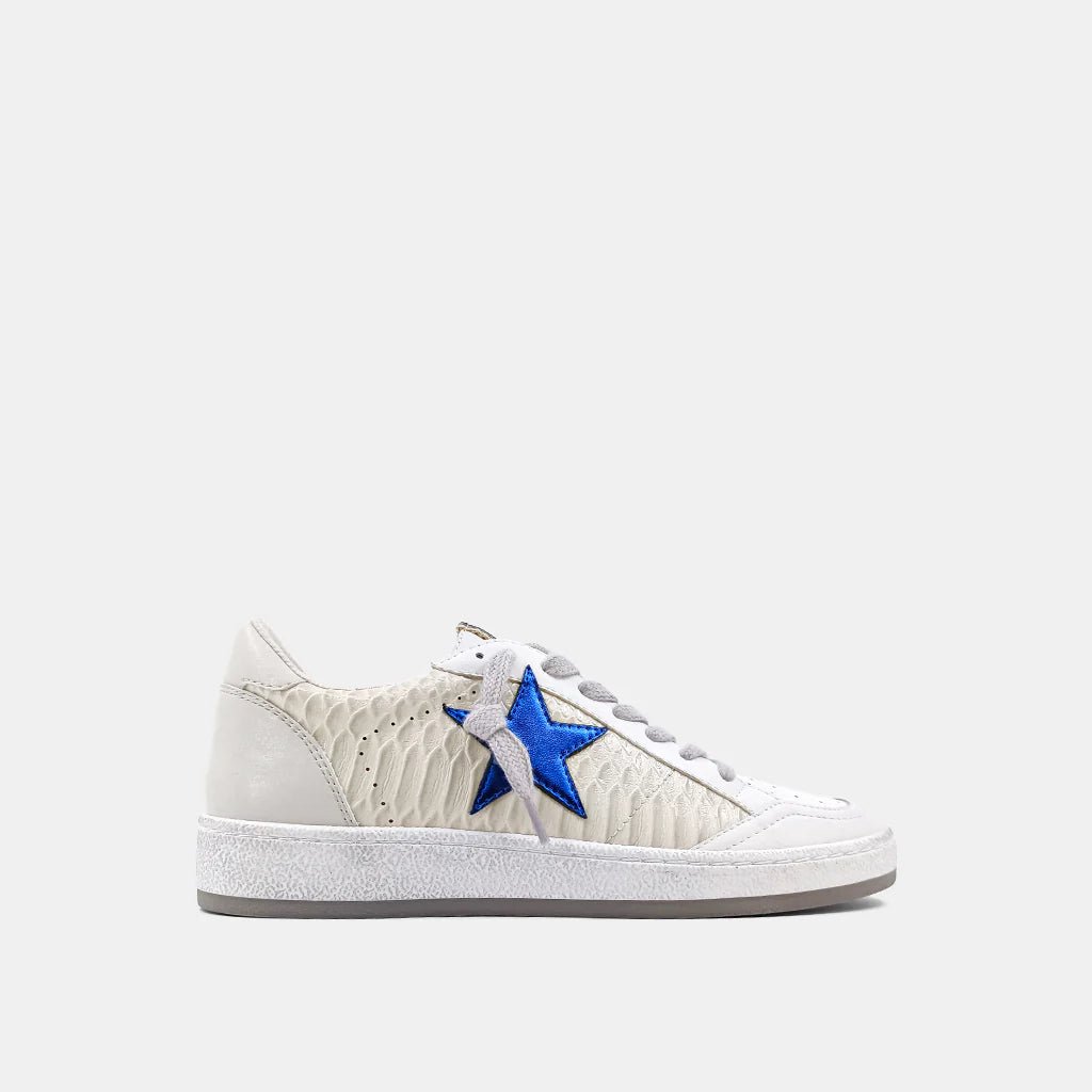 Shu Shop Paz Sneakers (Metallic Blue) - Happily Ever Aften