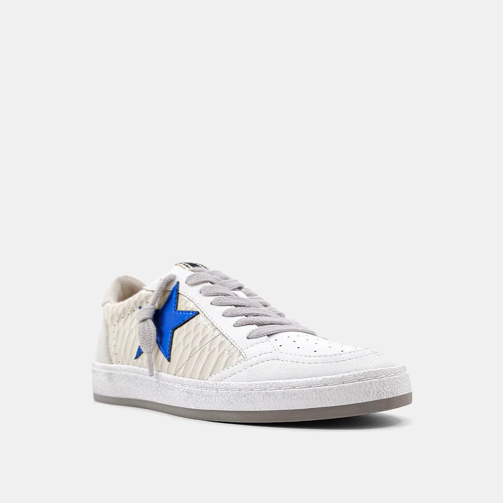 Shu Shop Paz Sneakers (Metallic Blue) - Happily Ever Aften