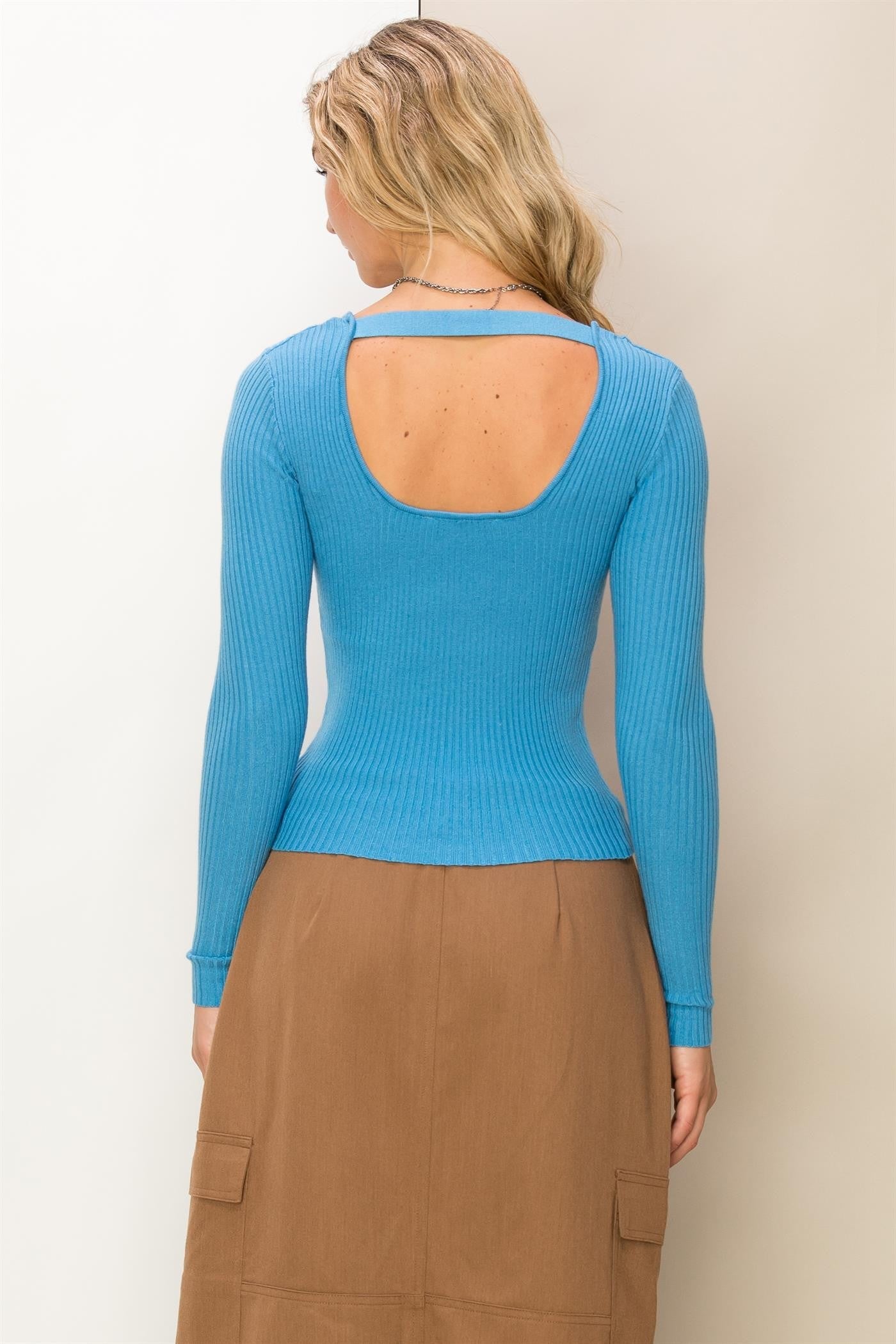 "Simple As Is" Top (Medium Blue) - Happily Ever Aften