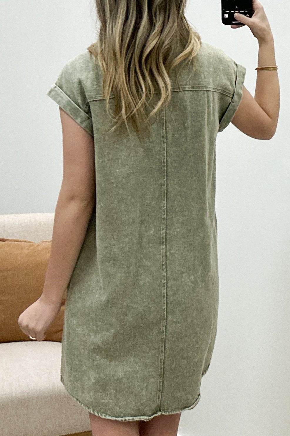 "Simple Grace" Dress (Olive) - Happily Ever Aften