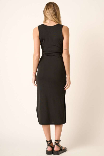 "Simple Statements" Midi Dress (Black) - Happily Ever Aften