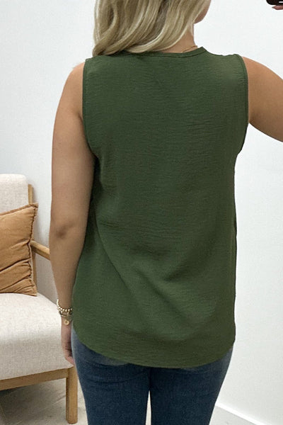 "Simpler Ways" Top (Olive) - Happily Ever Aften