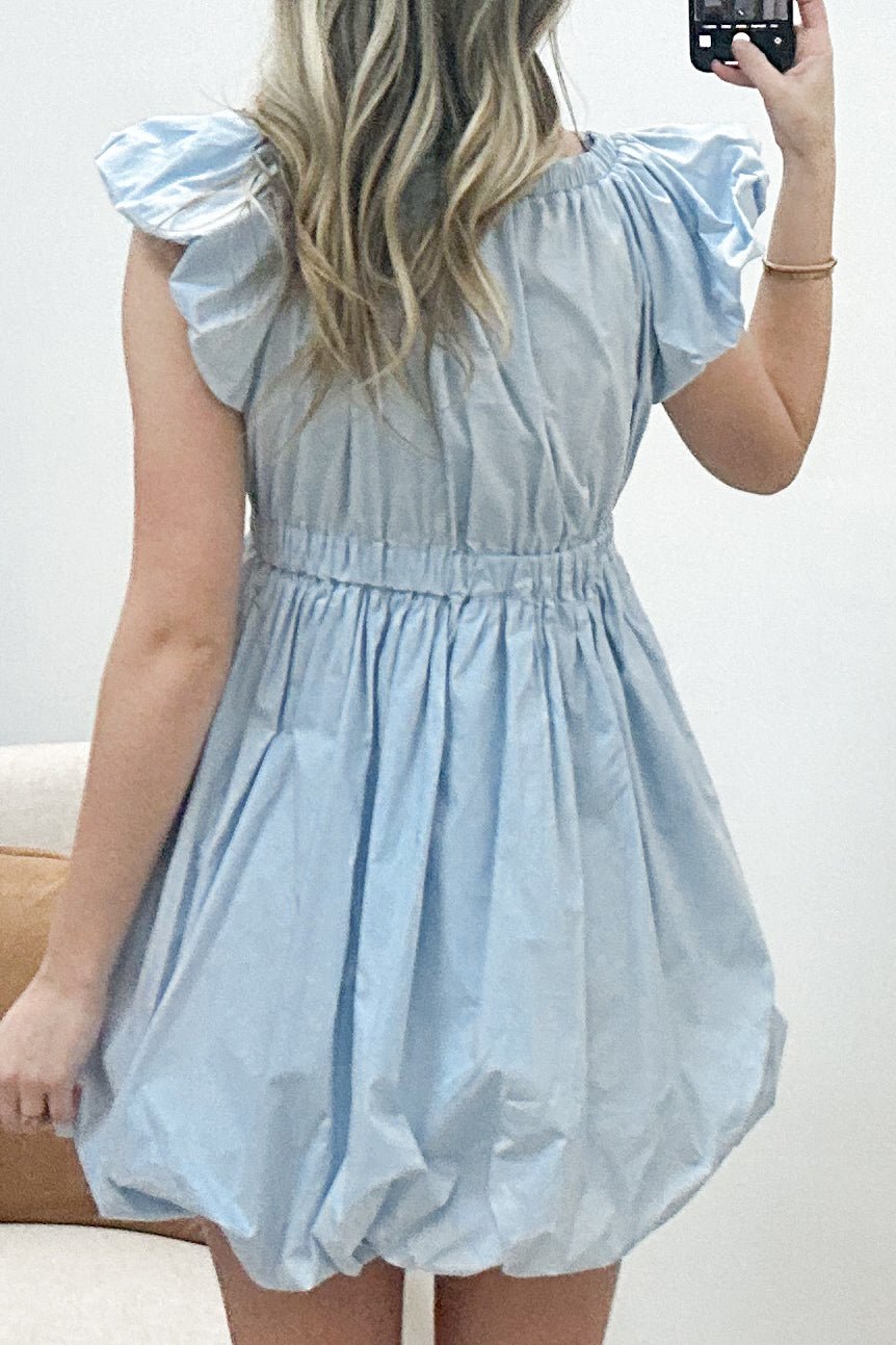 "Simply Perfect" Dress (Light Blue) - Happily Ever Aften