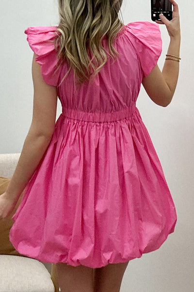 "Sweet Soirée" Dress (Hot Pink) - Happily Ever Aften