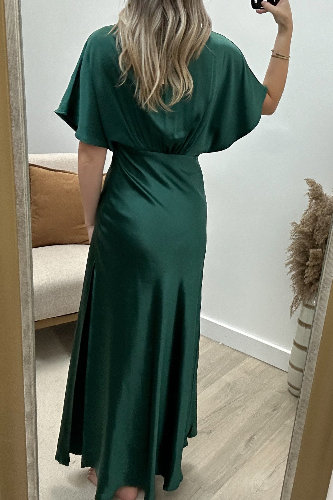 "Take Me Home" Maxi Dress (Dark Emerald) - Happily Ever Aften