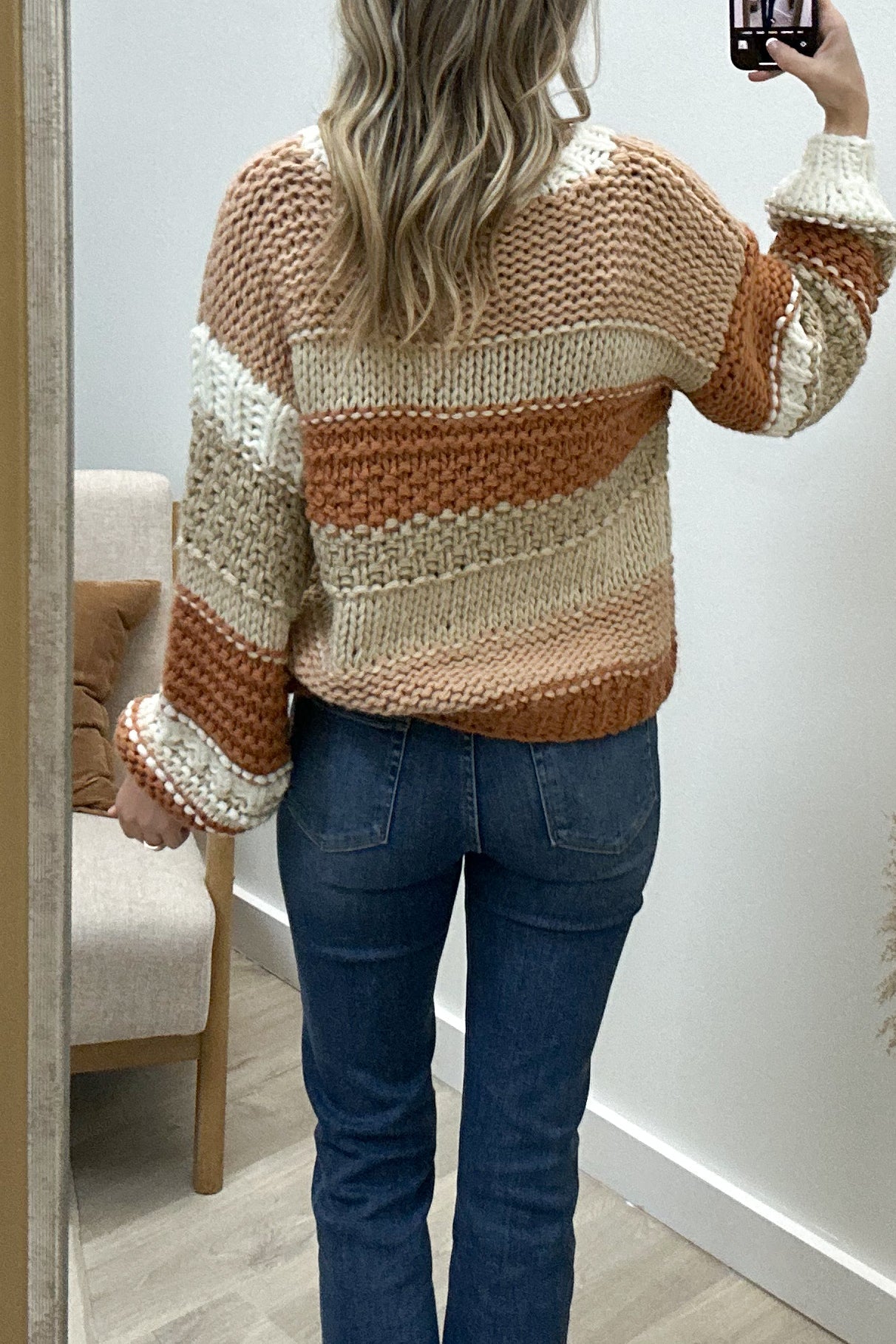 "Time To Recharge" Sweater (Mocha) - Happily Ever Aften