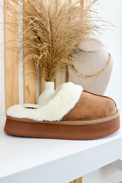 Very G Delaney Slippers (Tan) - Happily Ever Aften