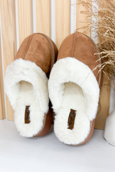 Very G Delaney Slippers (Tan) - Happily Ever Aften