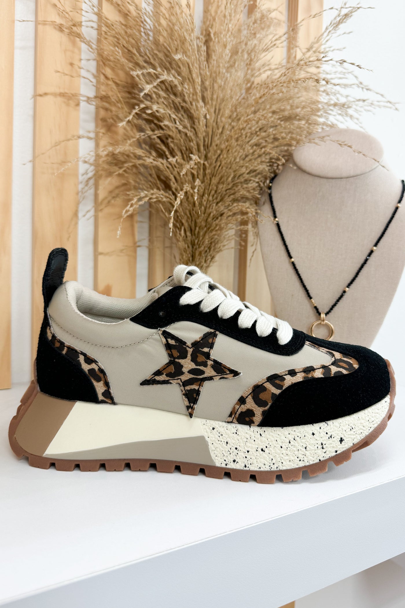 Very G Joey Sneakers (Black Leopard) - Happily Ever Aften