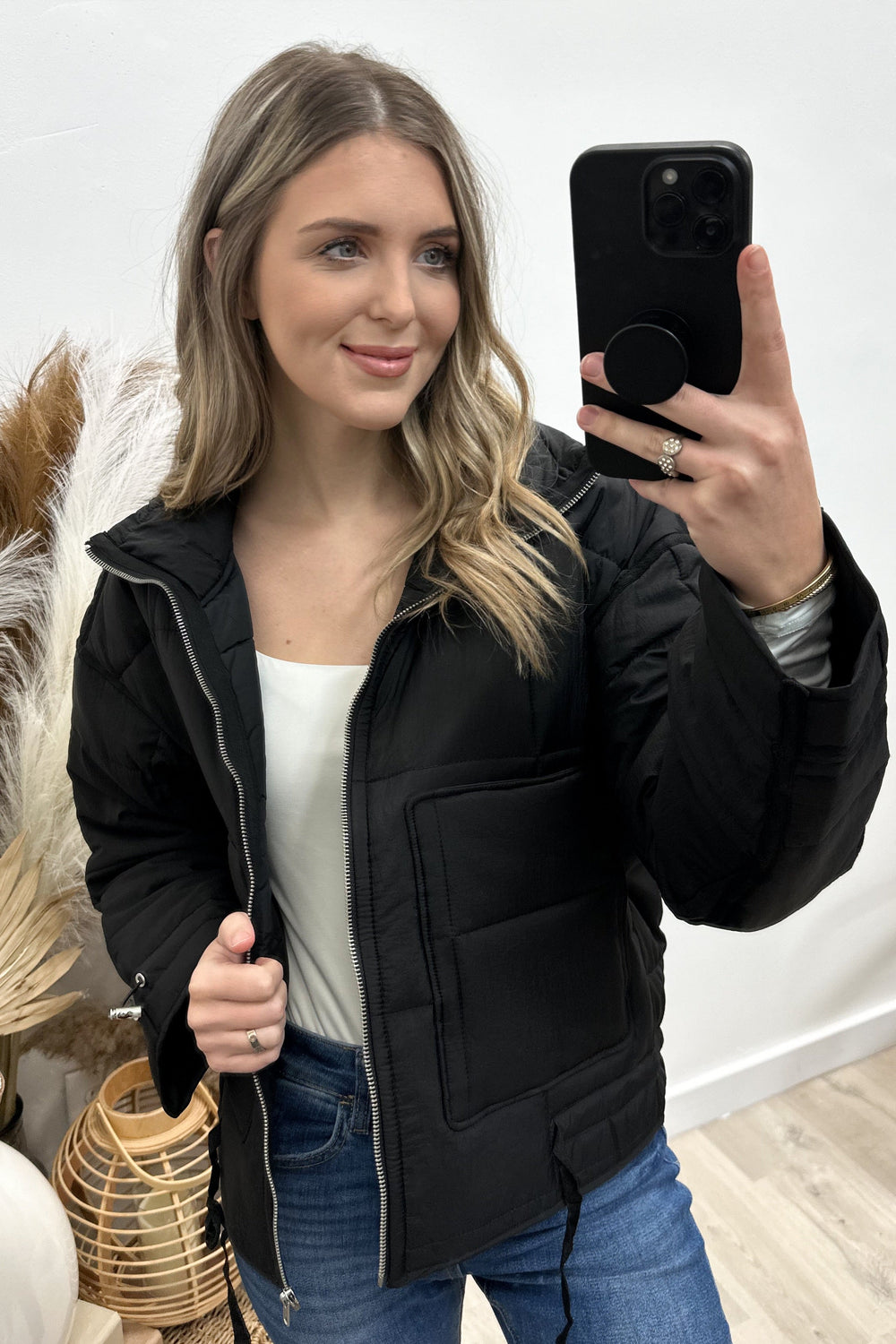 "When Winter Comes" Jacket (Black) - Happily Ever Aften