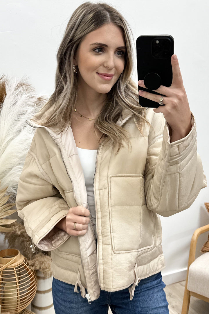 "When Winter Comes" Jacket (Cream) - Happily Ever Aften