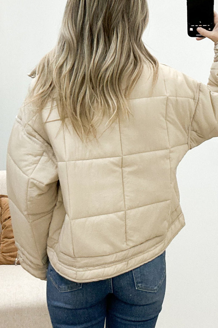 "When Winter Comes" Jacket (Cream) - Happily Ever Aften