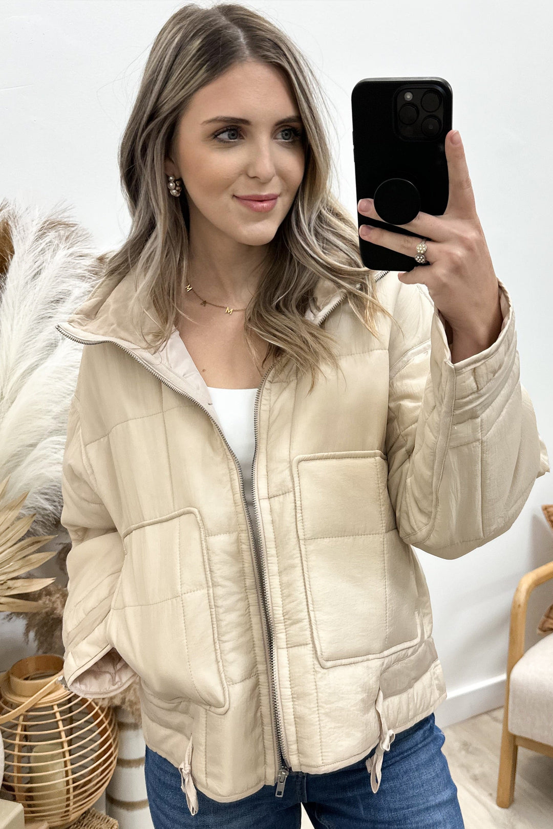 "When Winter Comes" Jacket (Cream) - Happily Ever Aften