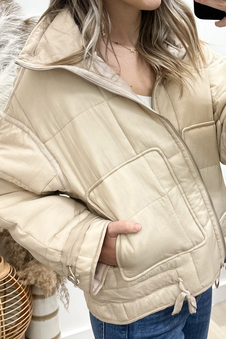 "When Winter Comes" Jacket (Cream) - Happily Ever Aften