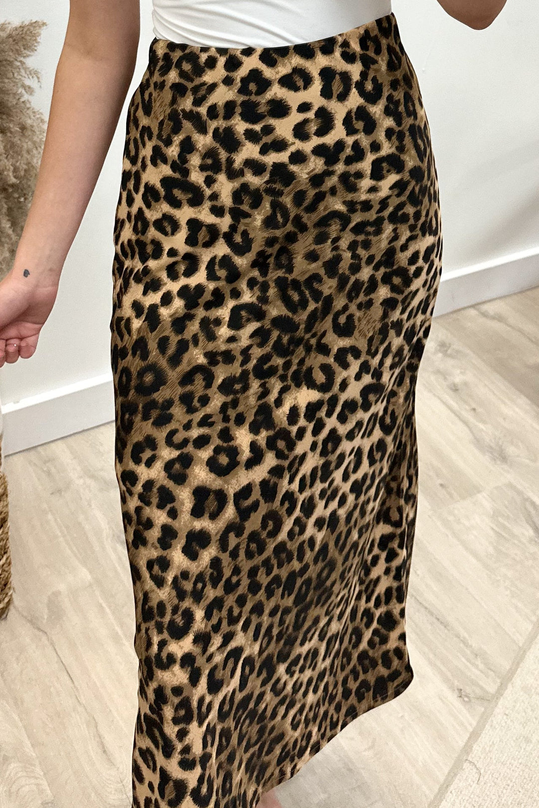 "Wild Over You" Midi Skirt (Camel) - Happily Ever Aften