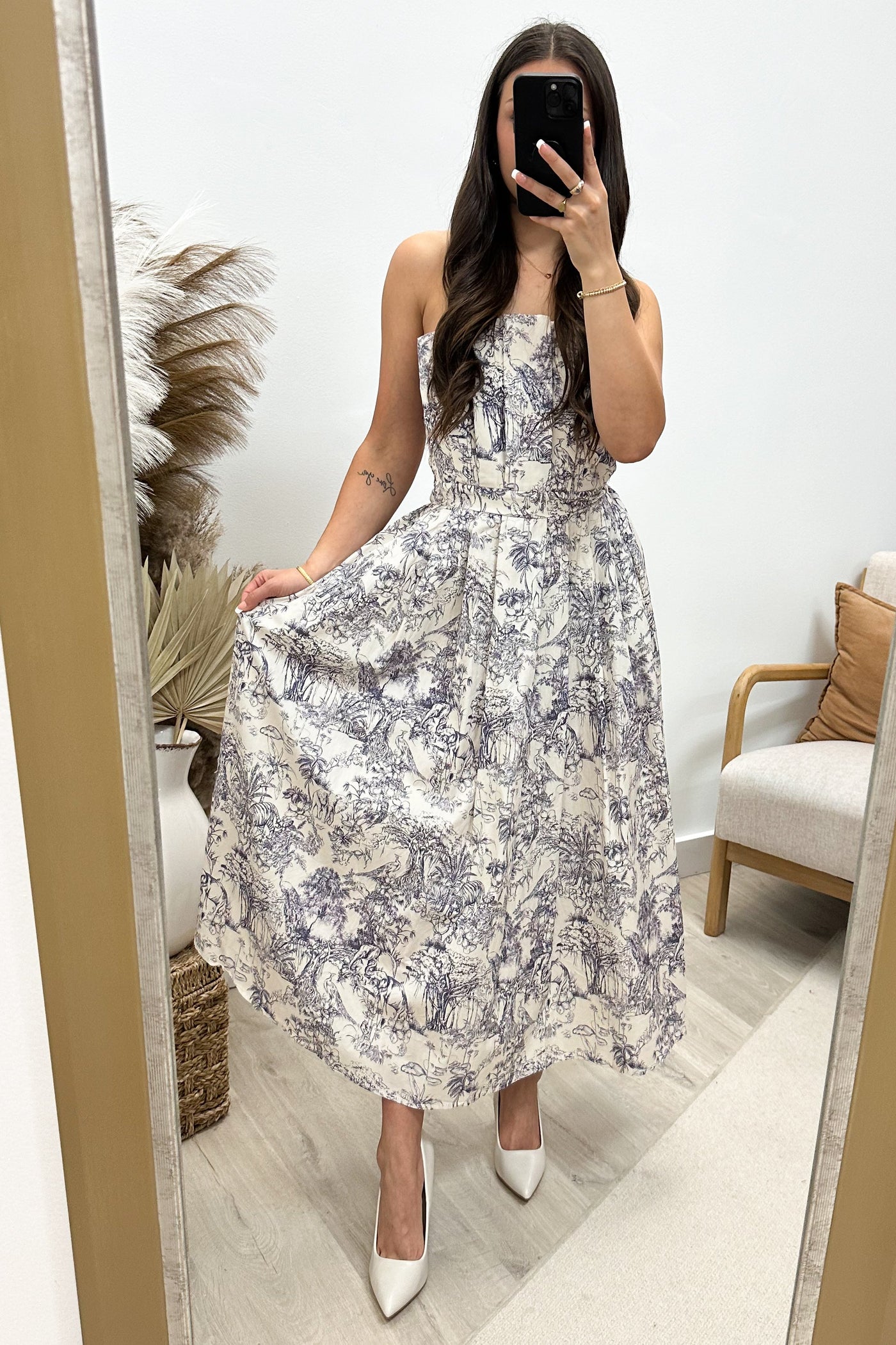 "Wildest Dreams" Dress (Blue Grey) - Happily Ever Aften