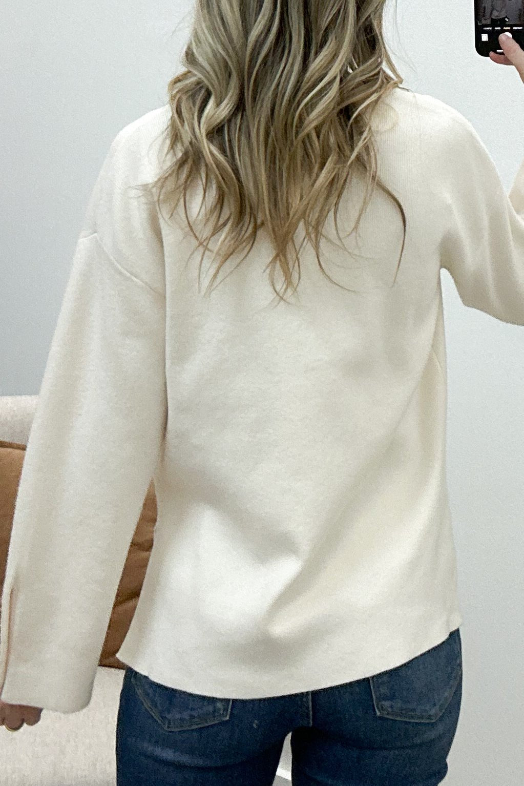 "You Know It" Sweater (Cream) - Happily Ever Aften