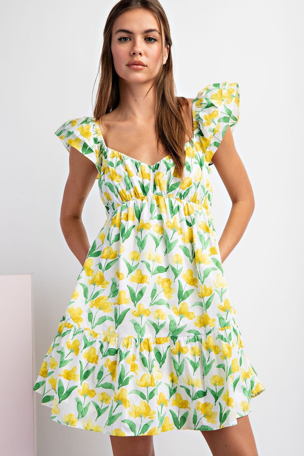 "All I Am" Dress (Banana) - Happily Ever Aften