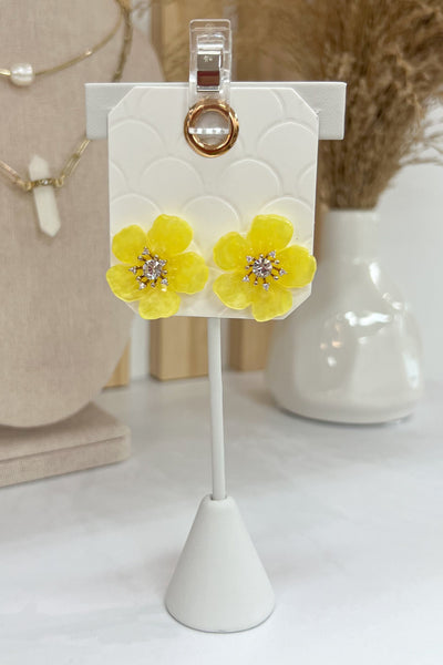 Blossom Earrings (Yellow) - Happily Ever Aften