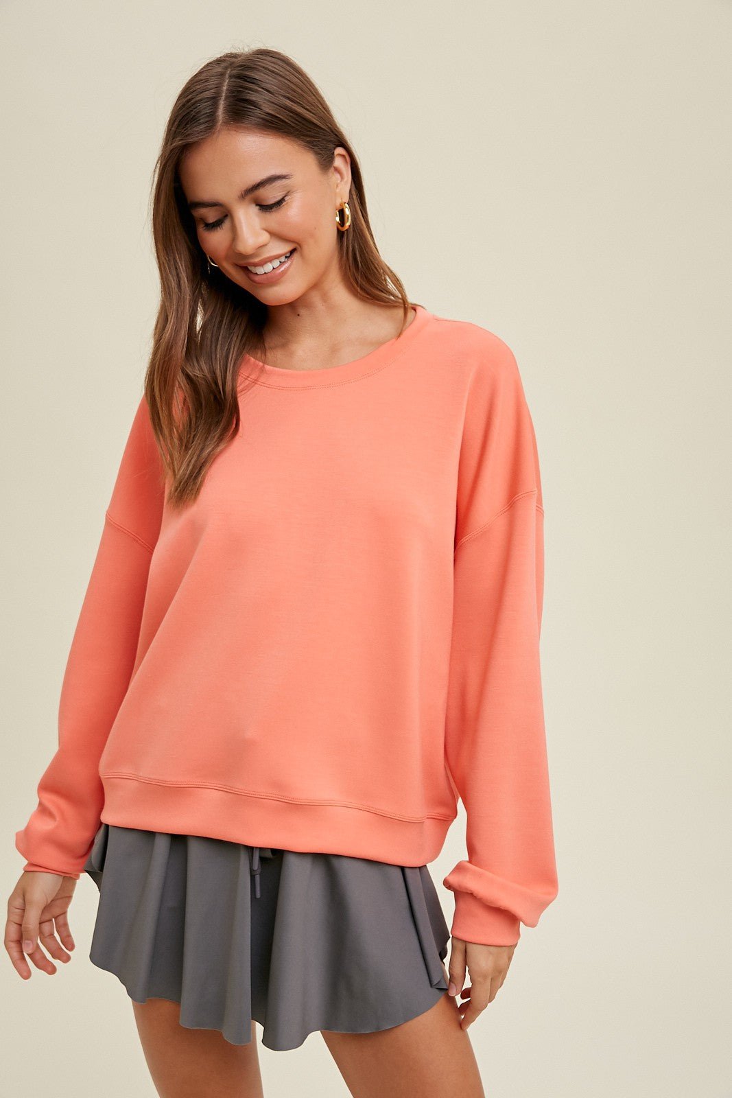 "Comfort For You" Sweatshirt (Guava) - Happily Ever Aften