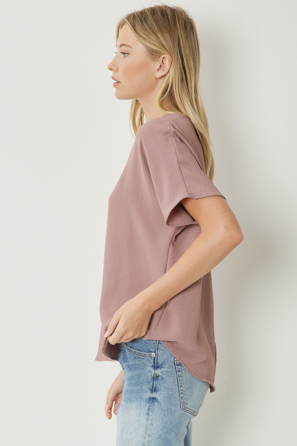 "Everyday Charm" Top (Mocha) - Happily Ever Aften