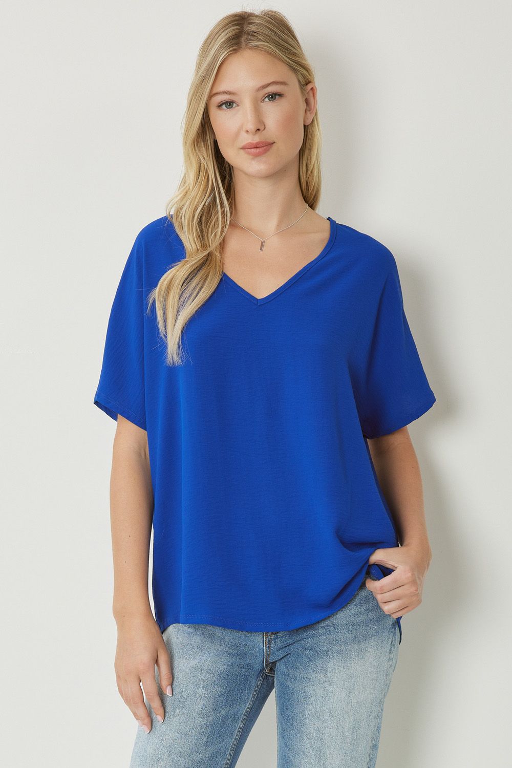 "Everyday Charm" Top (Royal) - Happily Ever Aften