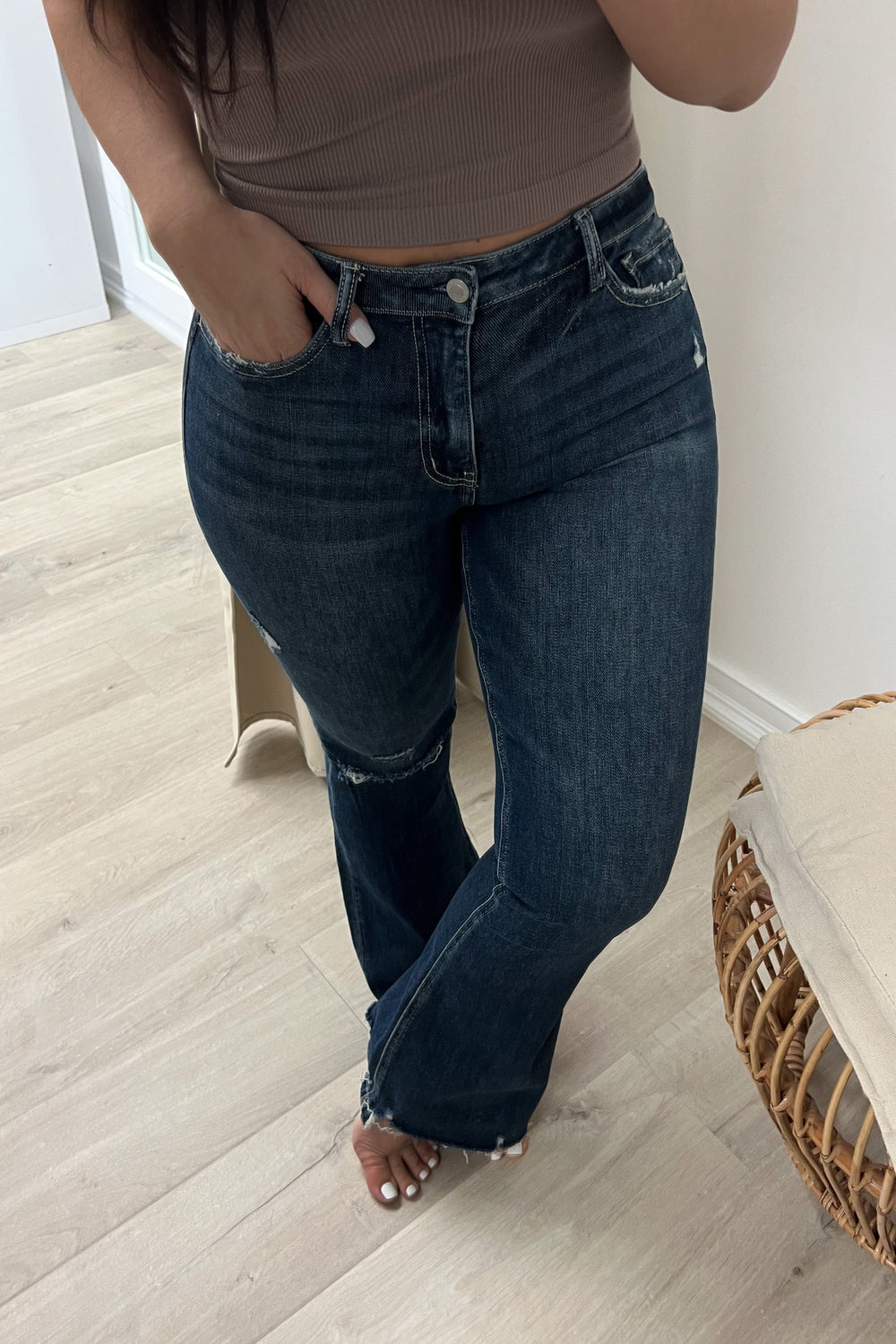 Hadley Flare Jeans - Happily Ever Aften