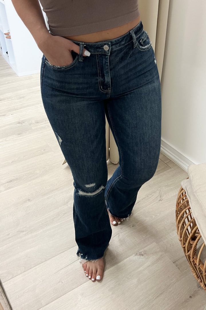Hadley Flare Jeans - Happily Ever Aften