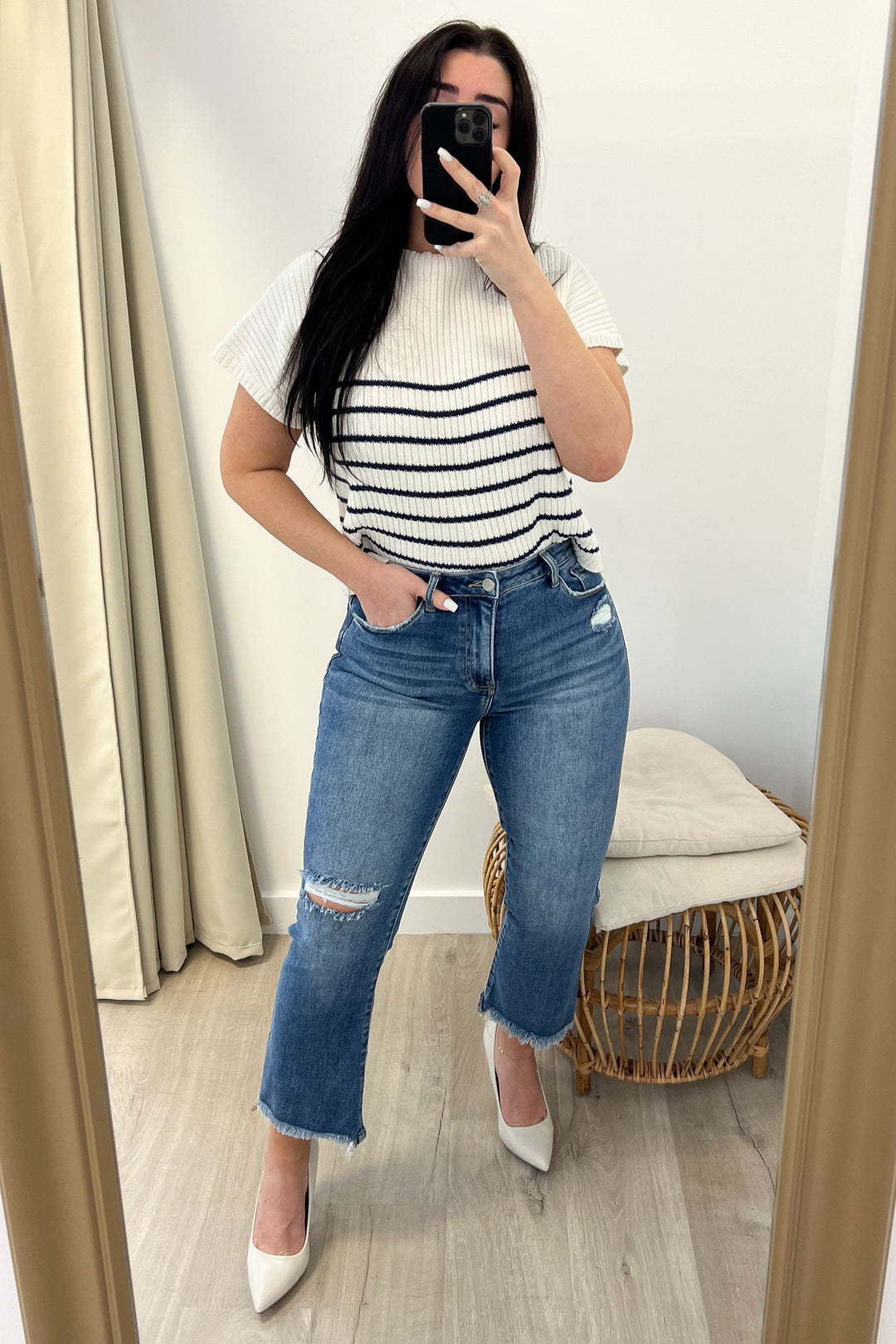 Haleigh Flare Jeans - Happily Ever Aften