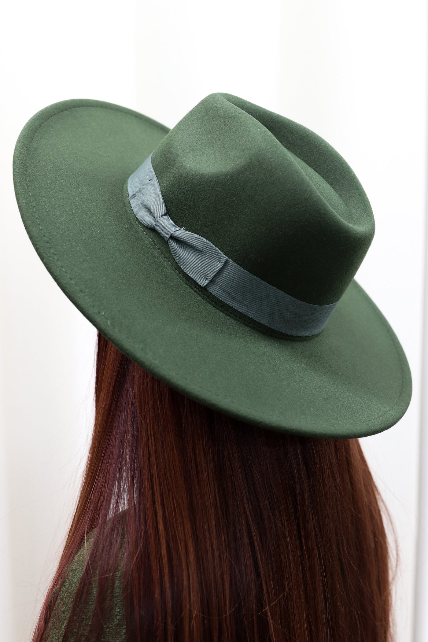 Hallie Fedora Hat (Olive) - Happily Ever Aften