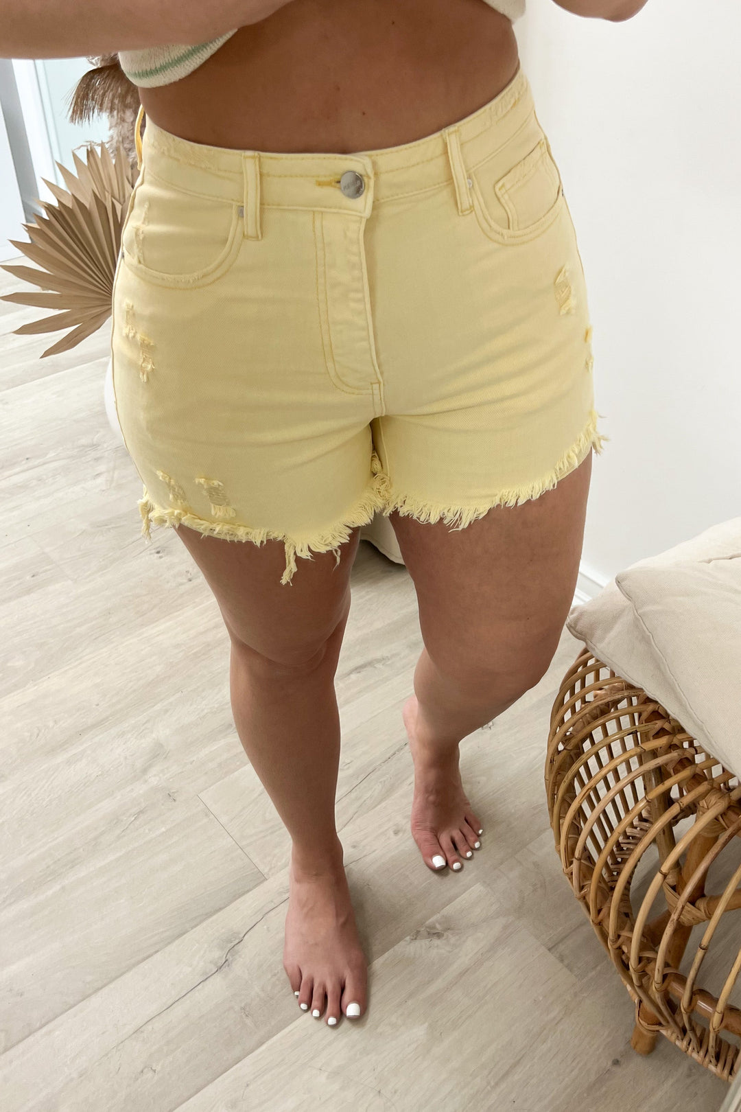 Harmony Denim Shorts - Happily Ever Aften