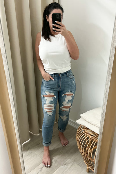 Holland Boyfriend Jeans - Happily Ever Aften