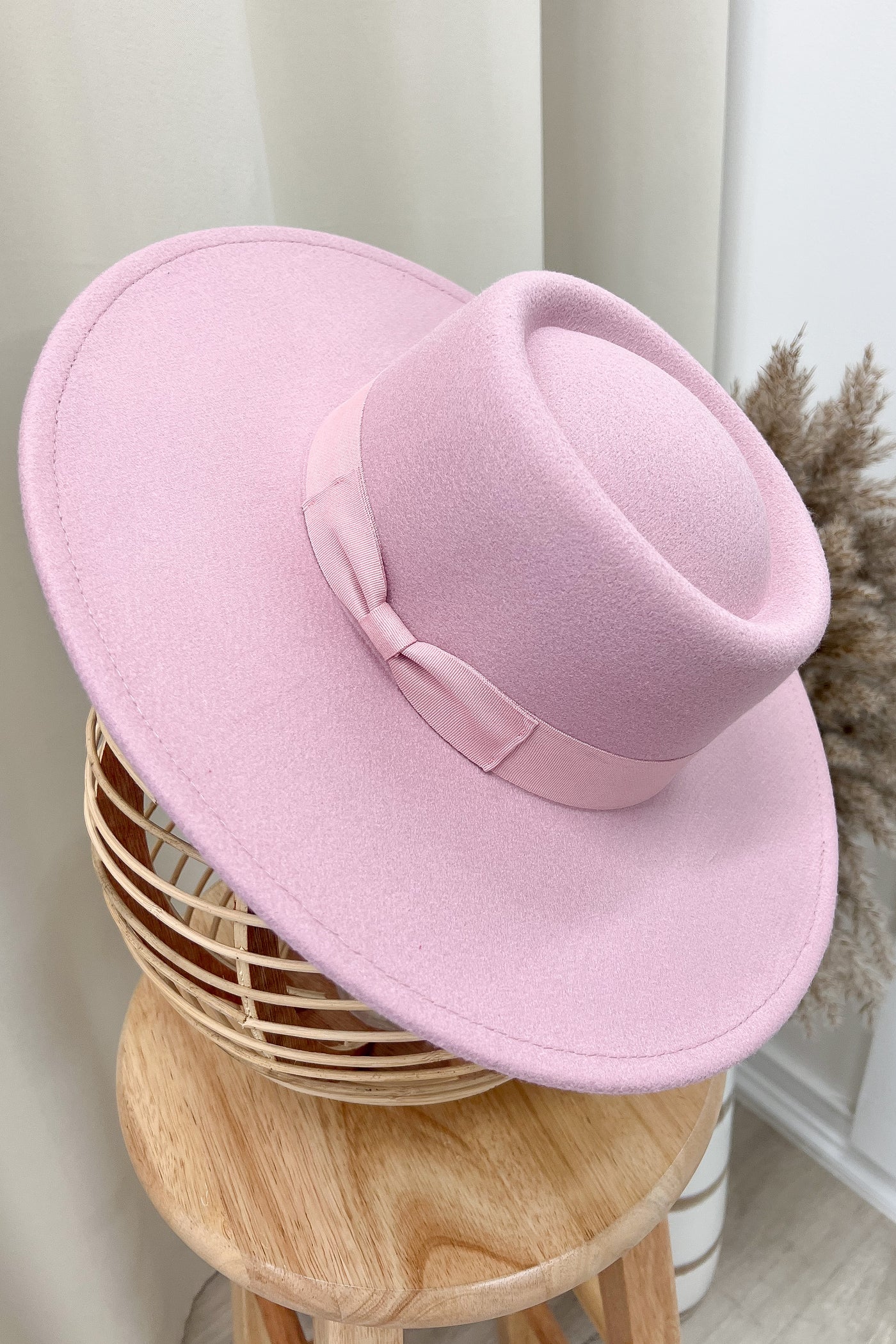 Iris Fedora Hat (Dusty Pink)
