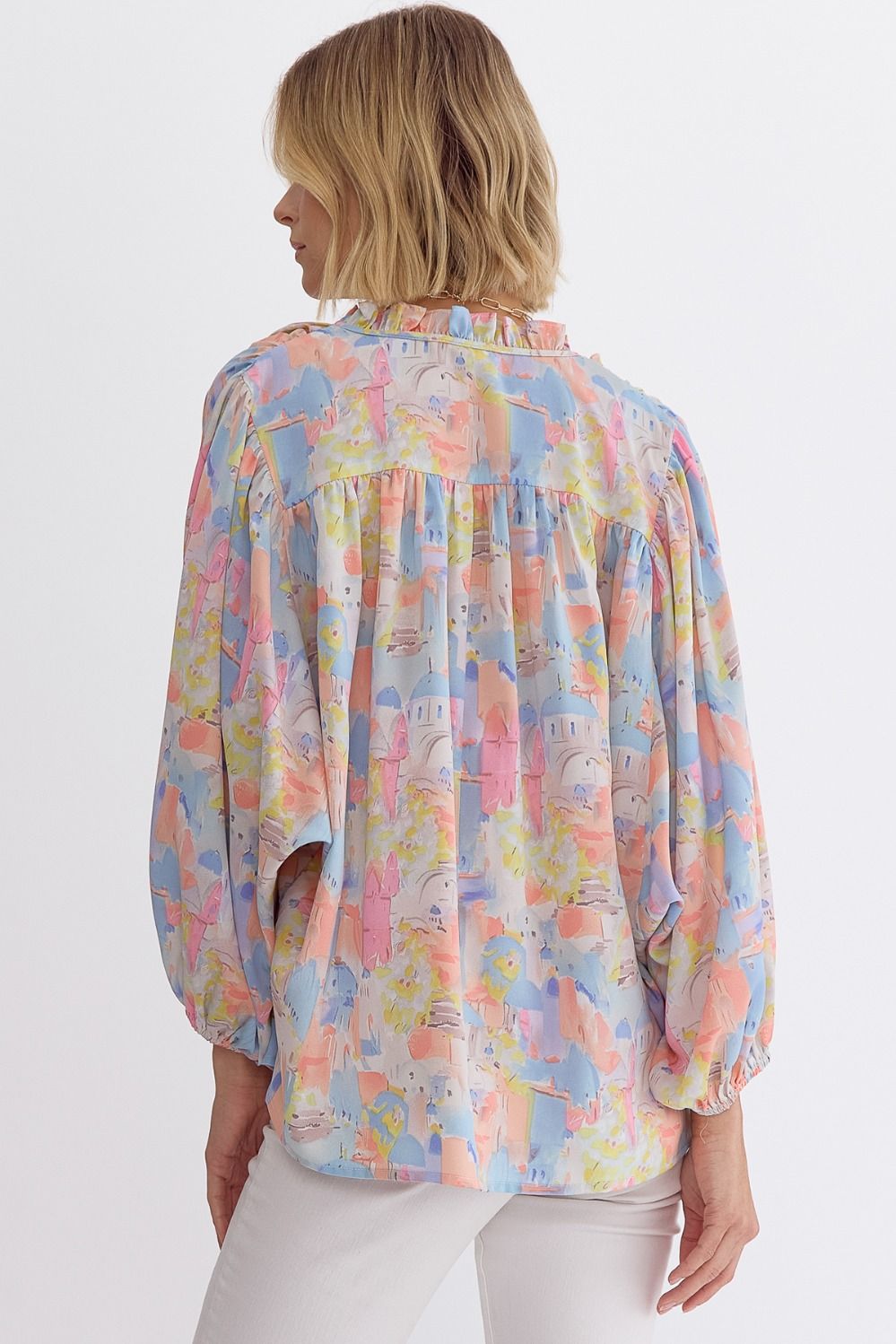 "In The Details" Blouse (Pink) - Happily Ever Aften