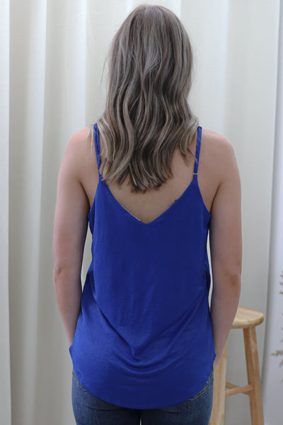 "It's Essential" Tank Top (Royal Blue) - Happily Ever Aften