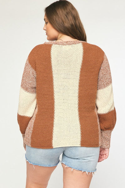 "I've Been Waiting" Sweater (Rust) - Happily Ever Aften