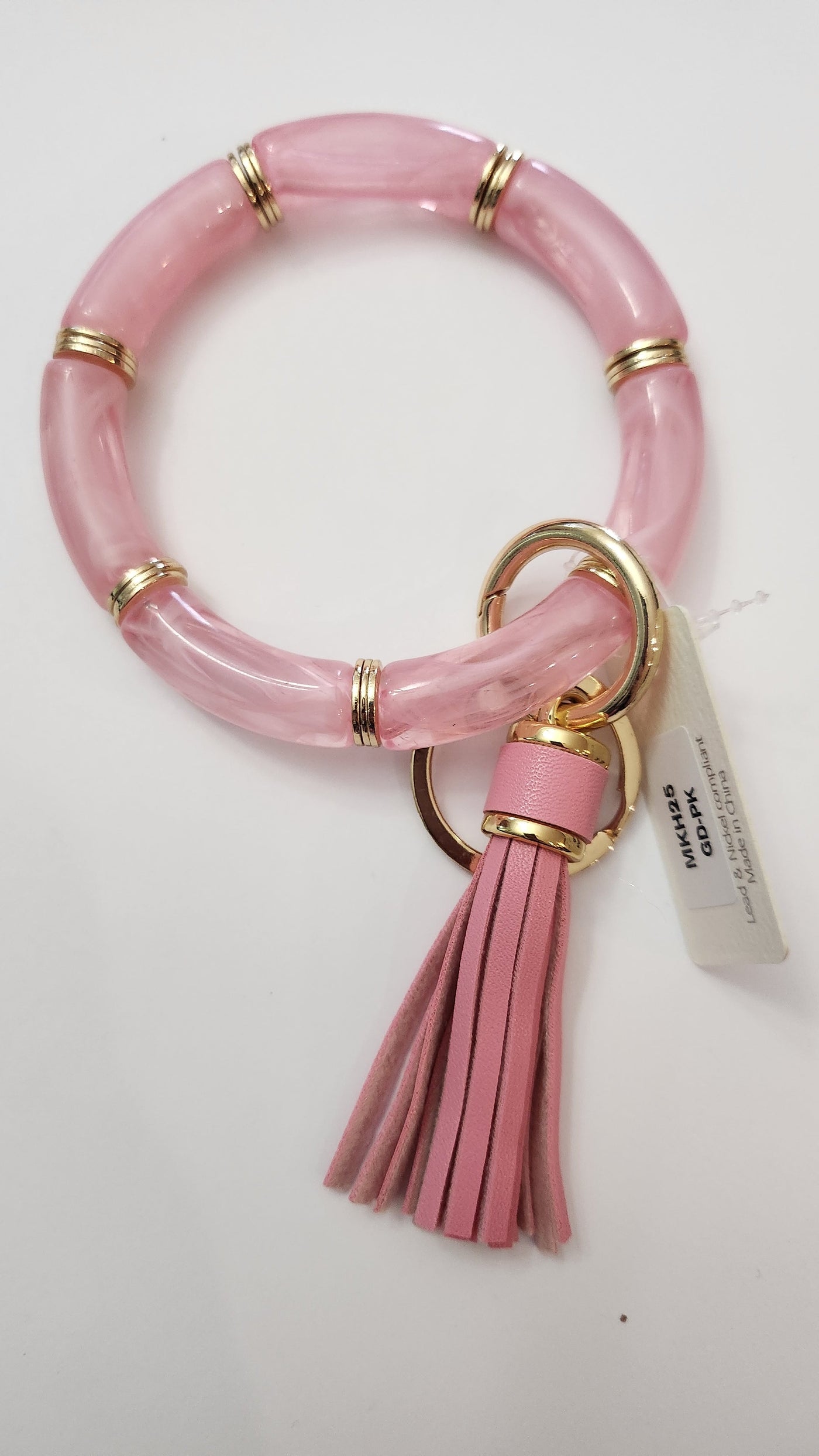 Jade Wristlet Keychain (Pink) - Happily Ever Aften