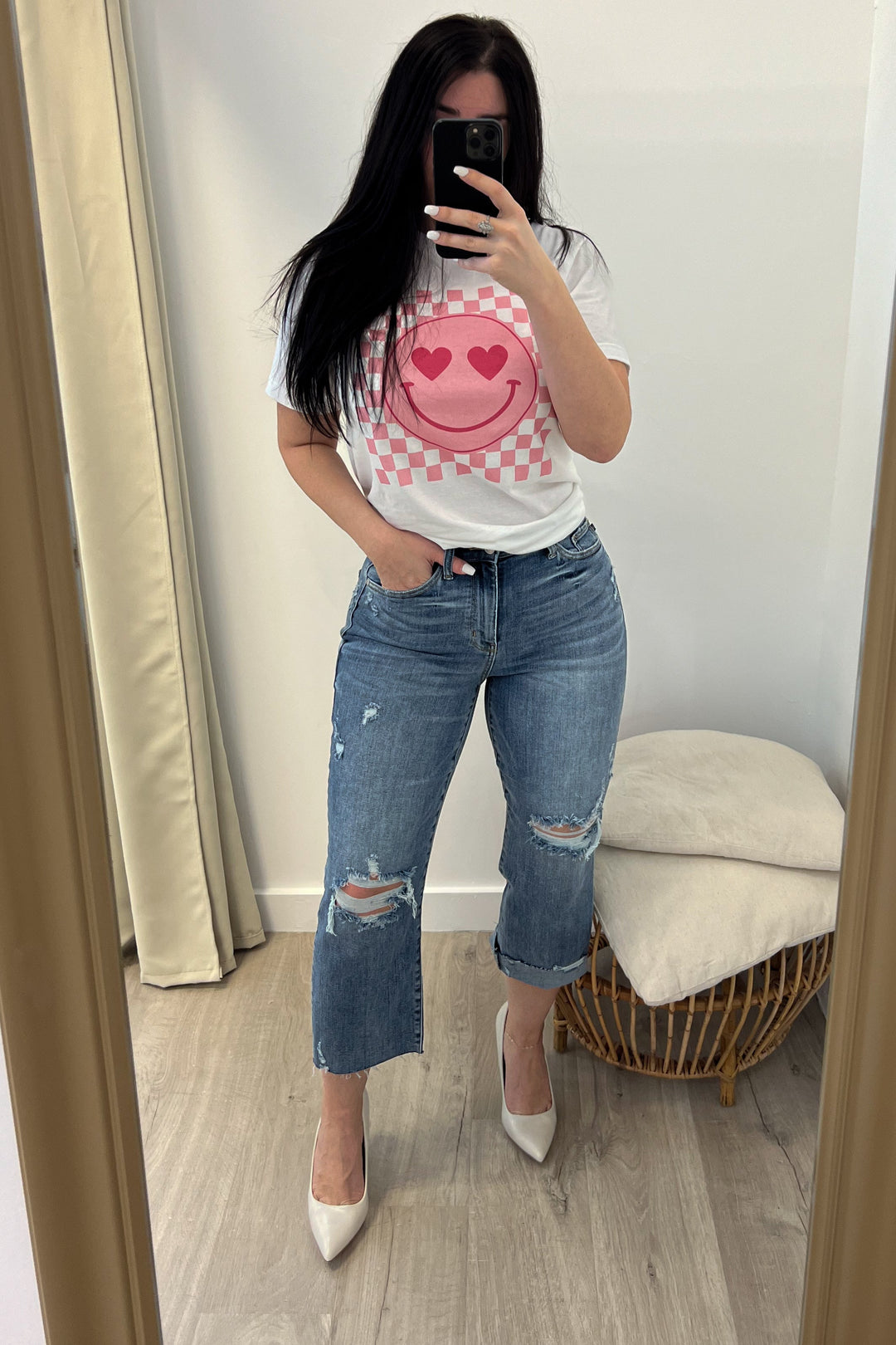 Jayda Wide Leg Jeans - Happily Ever Aften