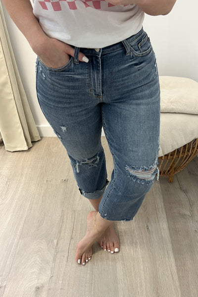 Jayda Wide Leg Jeans - Happily Ever Aften