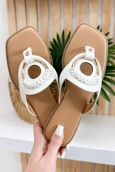 Jayne Sandals (White) - Happily Ever Aften