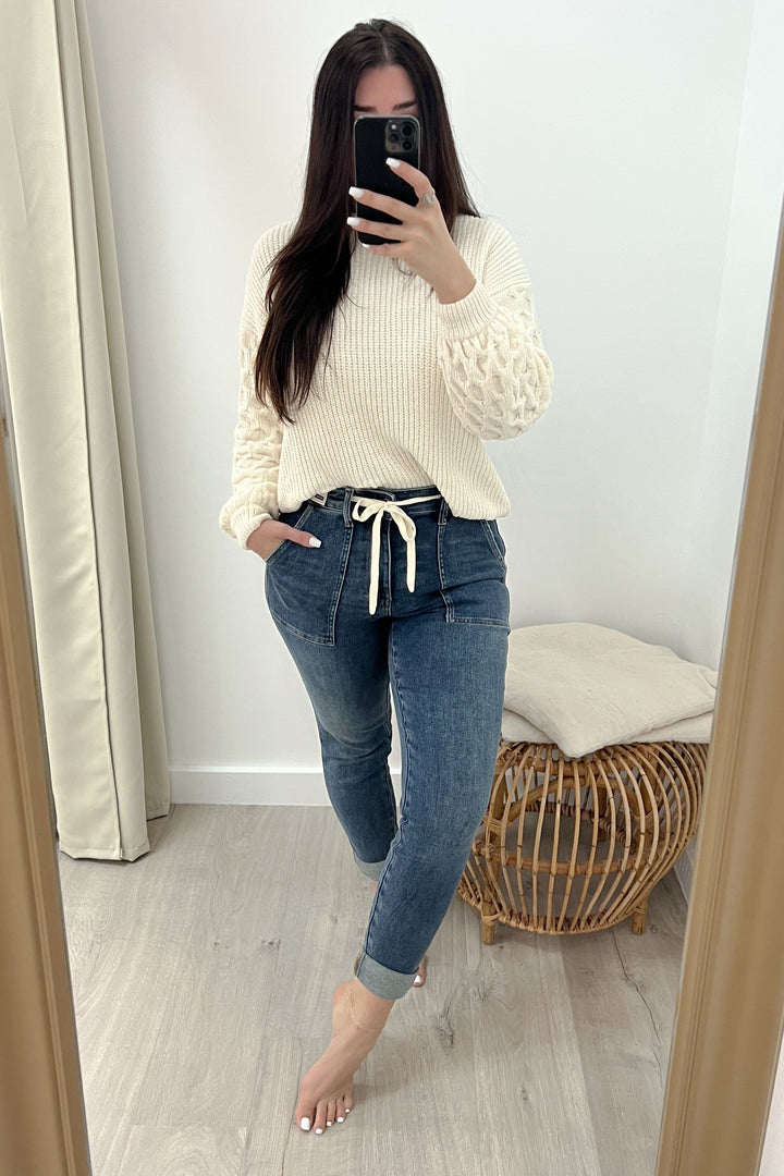 Jenny Denim Joggers - Happily Ever Aften