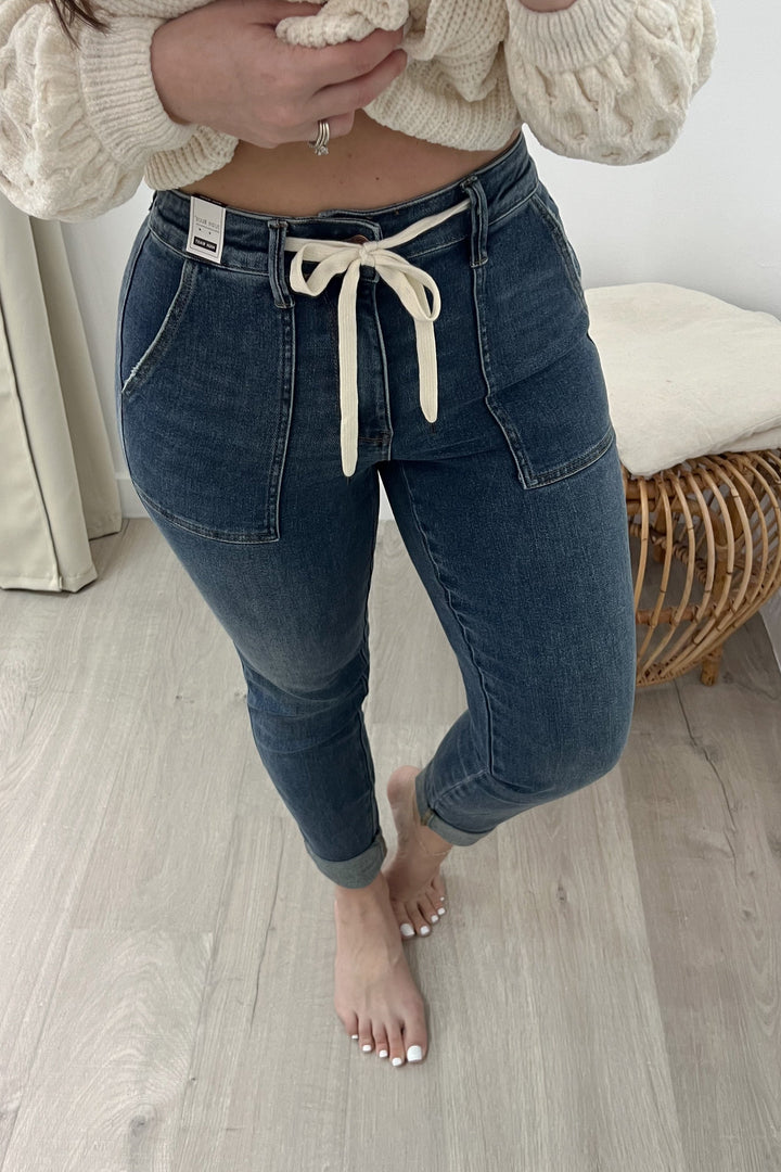 Jenny Denim Joggers - Happily Ever Aften