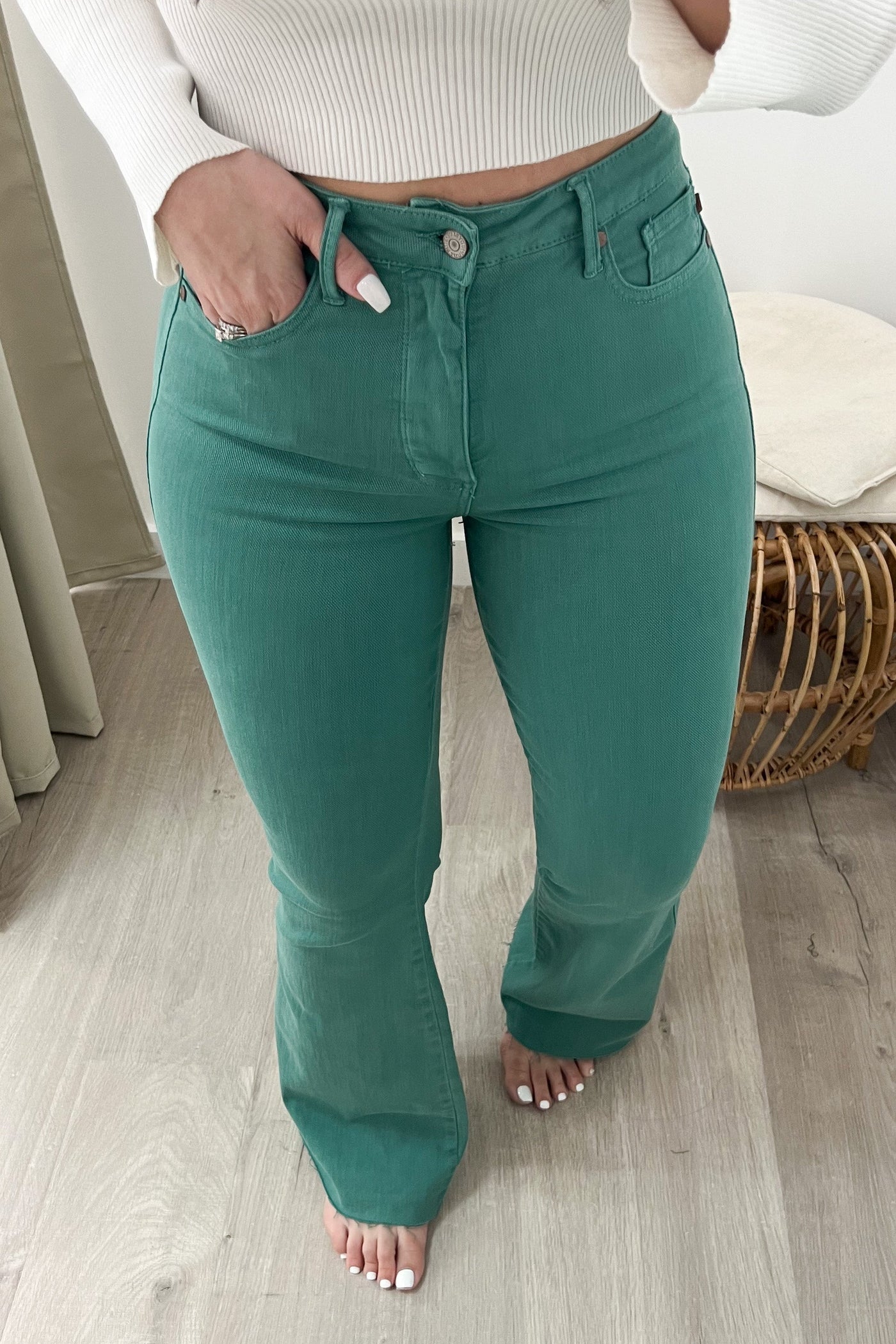 Julia Flare Jeans - Happily Ever Aften