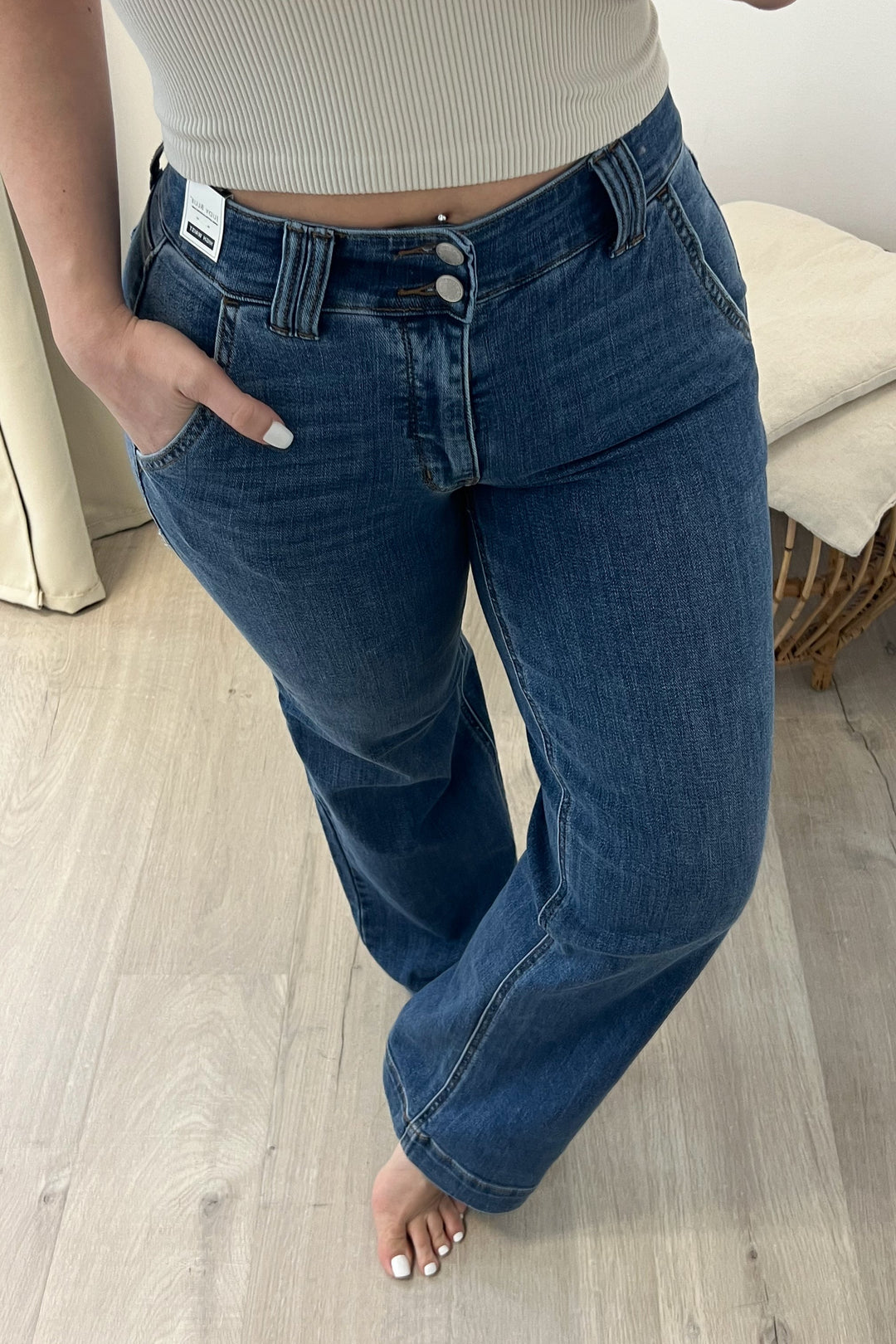 Kennedy Wide Leg Jeans - Happily Ever Aften